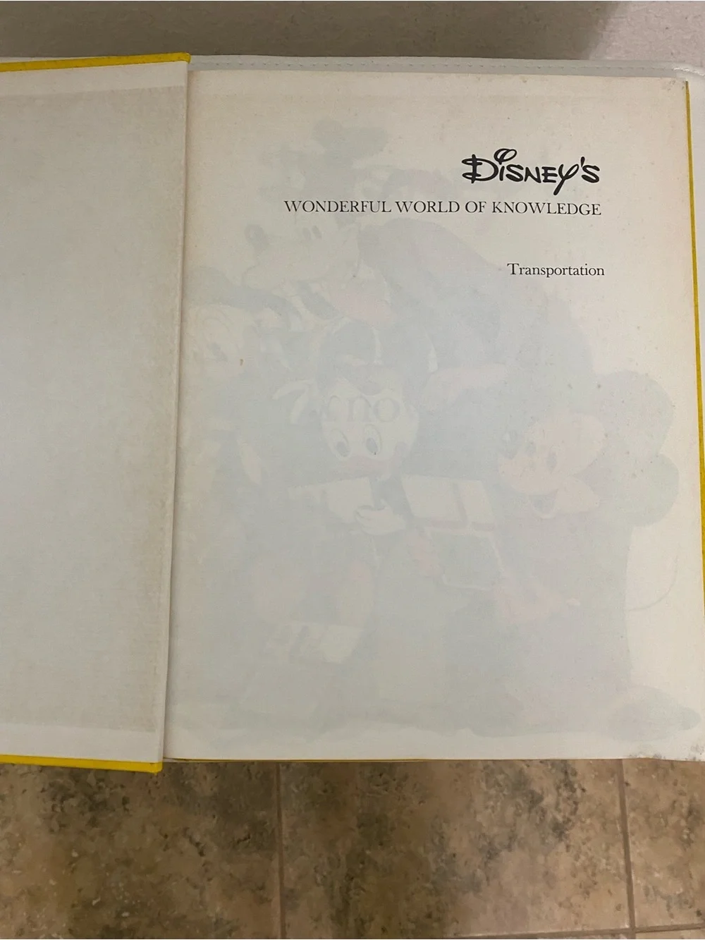Vintage 1982 Disney's Wonderful World of Knowledge: Volume 4, Transportation
